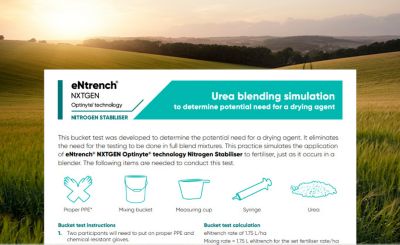 eNtrech NXTGEN Urea blending simulation 