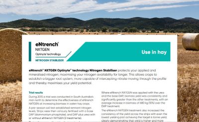 eNtrech NXTGEN Use in hay