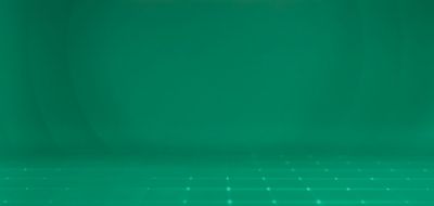 Fundo verde sólido com uma sutil textura quadriculada na parte inferior. 