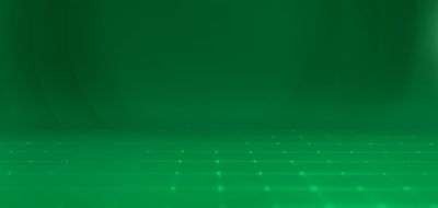 Fundo verde sólido com uma sutil textura quadriculada na parte inferior. 