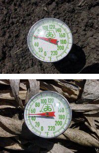 Soil temperature gauges