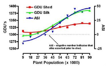 Silking and pollen shed growing degree units