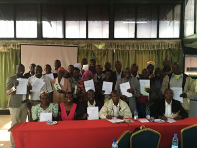 AMPATH Farmers after Signing with Bidco