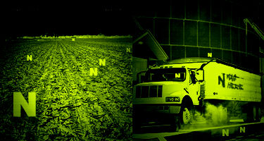 N at night through security camera