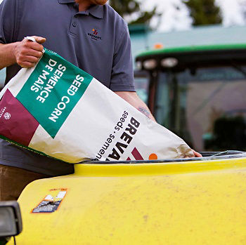 Brevant bag of corn seed