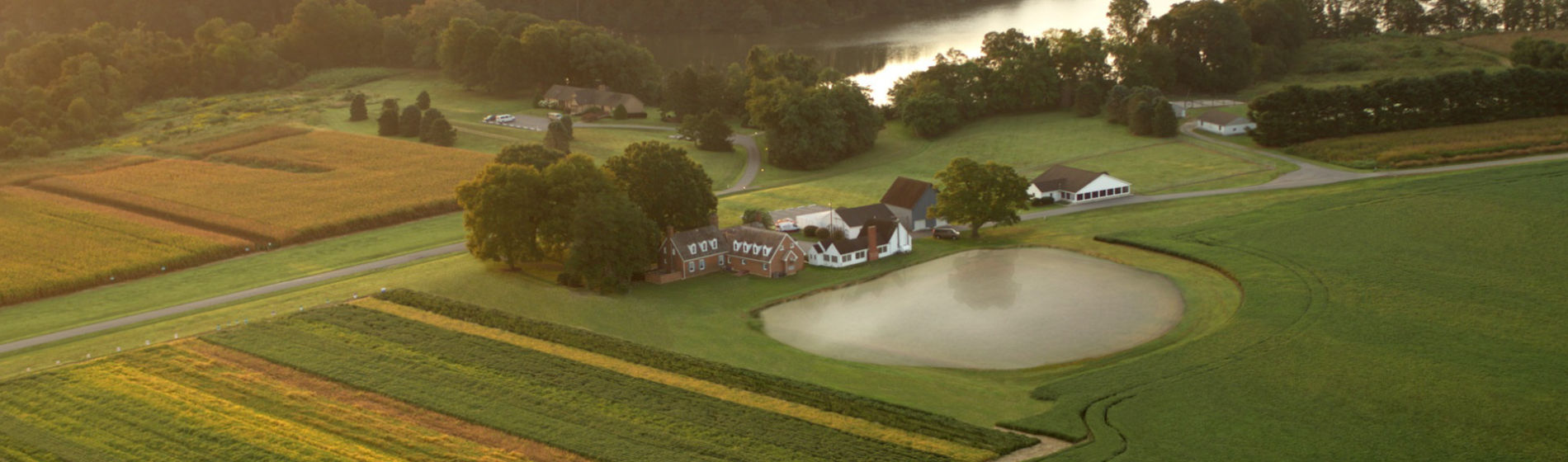 Chesapeake farms hero drone view