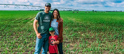 Photo - Family in field - early in the season