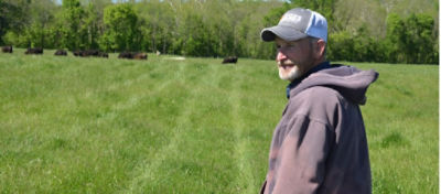 Mississippi producer in a pasture