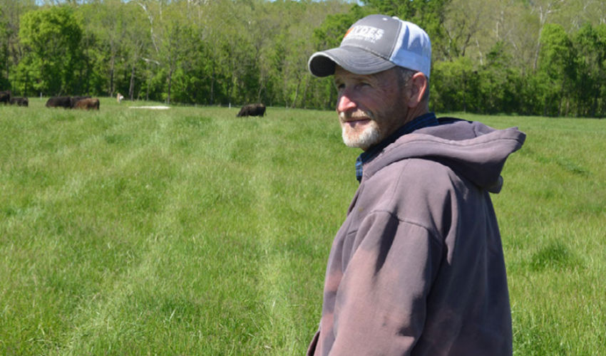 Mississippi producer in a pasture