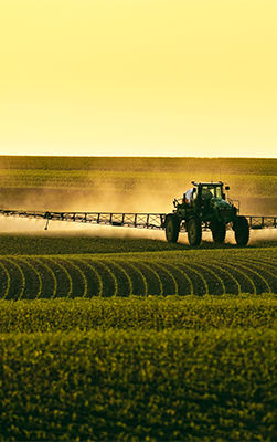 Sprayer in field