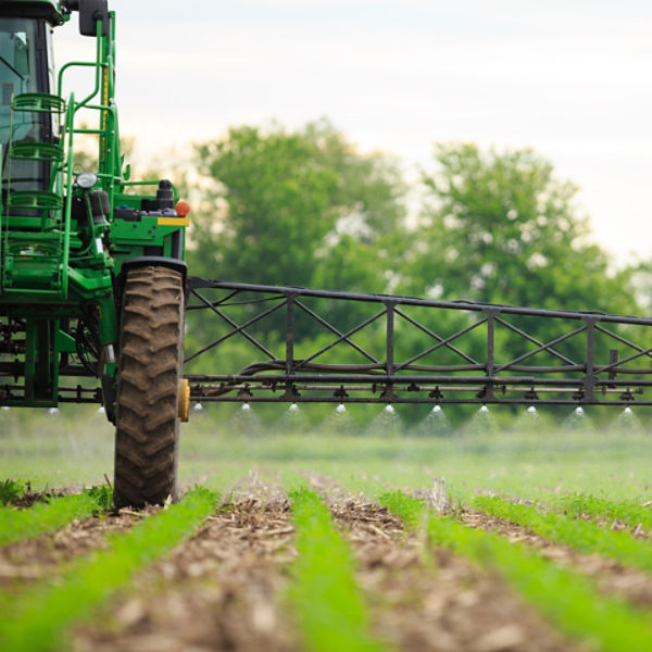 Active sprayer in field