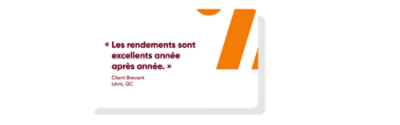 “Les rendements sont excellents année aprés année.”