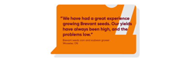 We have had a great experience growing Brevant seeds. Our yields have always been high, and the problems low