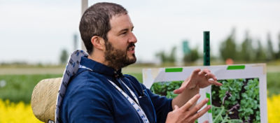 man talking about clubroot