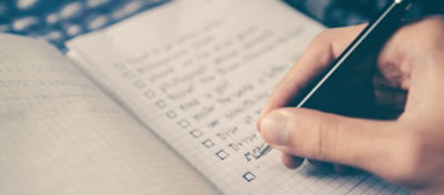 writing a list