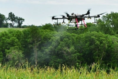 Drone spraying