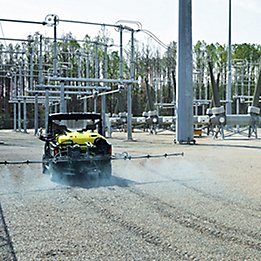 Image showing tank spraying at an electric power station