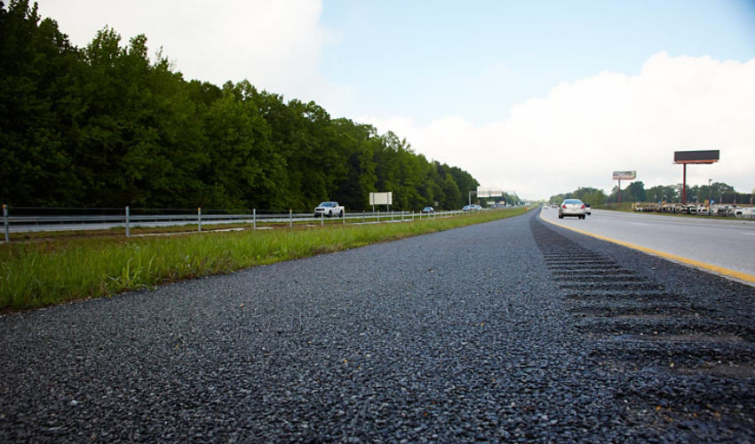 ground view of a highway roadside