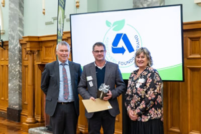 RH David Parker presenting award to Richard Brenton-Rule