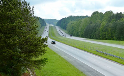 Image of highway with cars