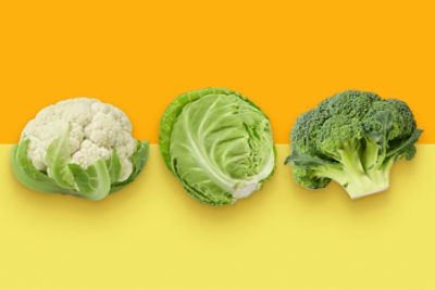 cabbage and cauliflower