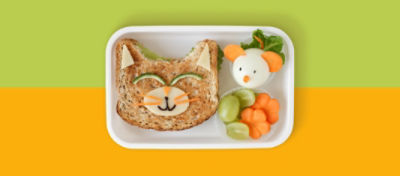A Child’s Sandwich in the Shape of a Cat