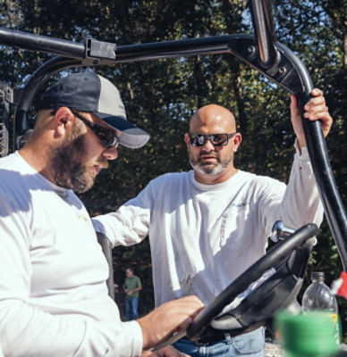 men in ATV