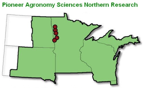 Pioneer Agronomy Sciences Northern Research map