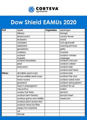 Dow shield table