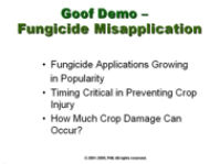 Goof Demo - Fungicide Misapplication