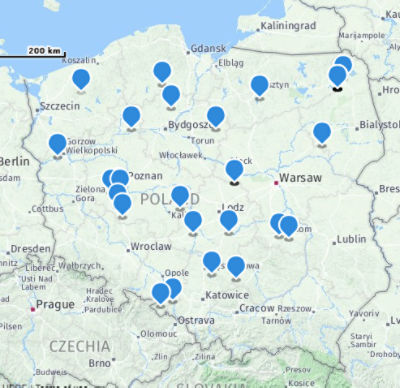Mapa plonowania kukurydzy kiszonkowej