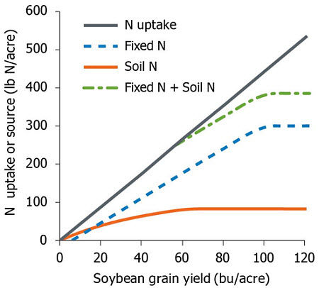 Generalized N budget for soybean.