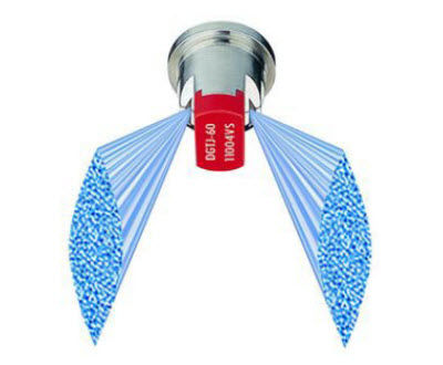 Illustration: Example of a twin flat fan nozzle.