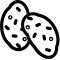 Potatoes Icon Black