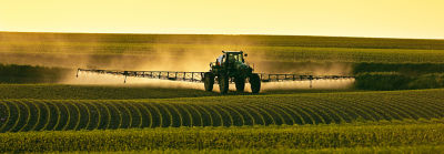 Sprayer in field