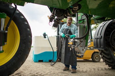 Image of a tank being filled.