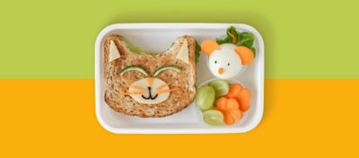 A Child’s Sandwich in the Shape of a Cat