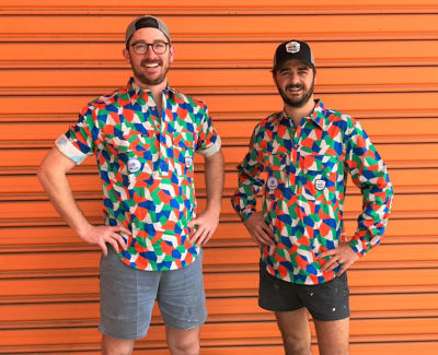 Co-Founders Ed & Dan in their Corteva TradeMutt shirts